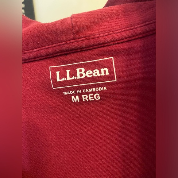 L.L. Bean pullover long sleeve shawl collar sweatshirt - Picture 2 of 8